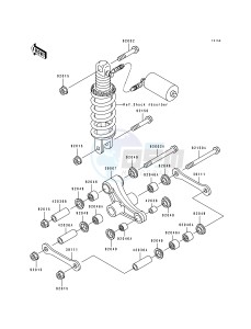 ZX 750 K [NINJA ZX-7R] (K1-K2) [NINJA ZX-7R] drawing SUSPENSION