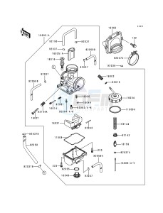 KX 125 K [KX125] (K2) [KX125] drawing CARBURETOR