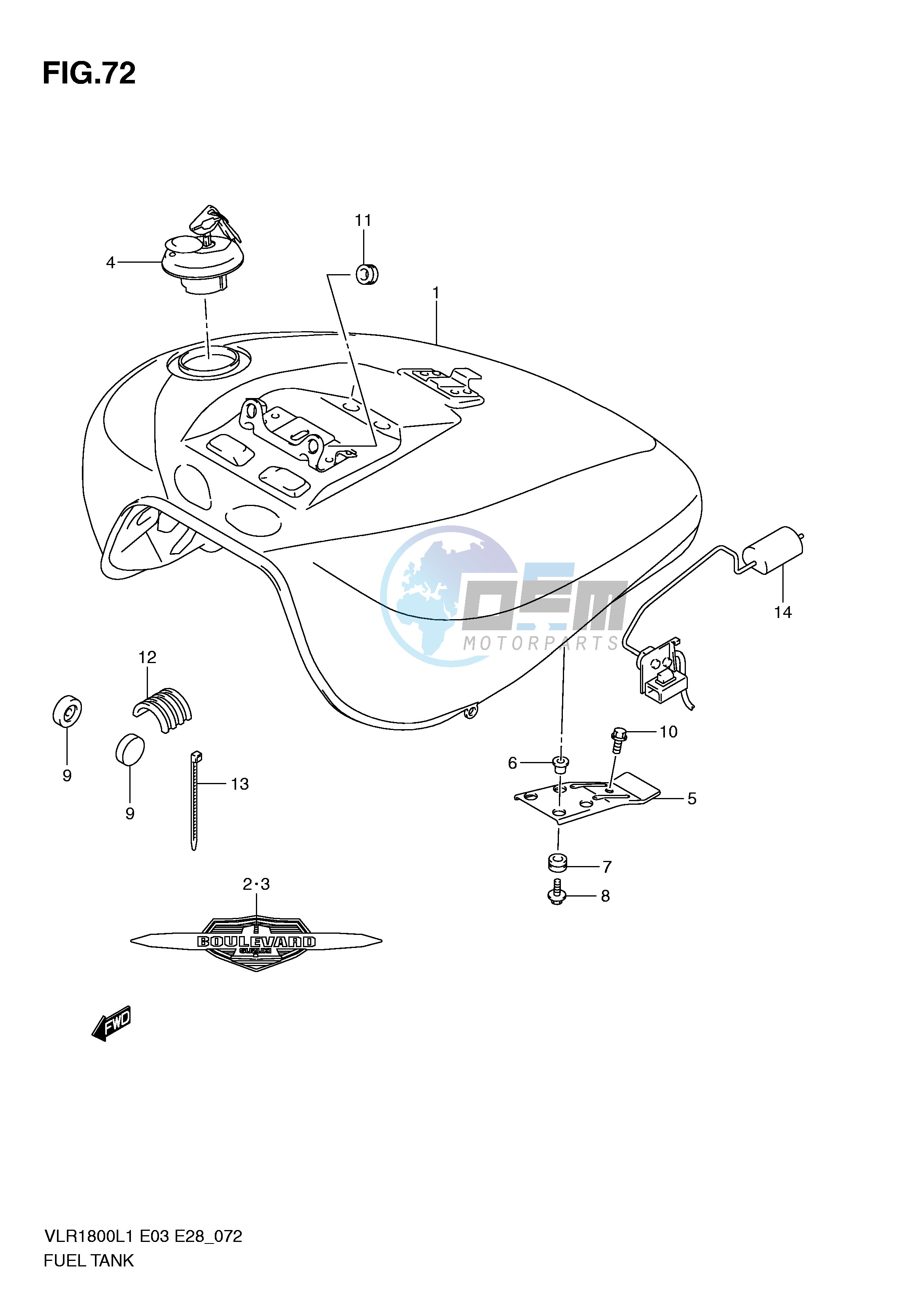 FUEL TANK (VLR1800TL1 E33)