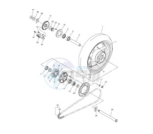 FZ8-NA 800 drawing REAR WHEEL