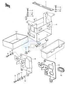 KZ 650 B (B1-B3) drawing BATTERY CASE_TOOL CASE