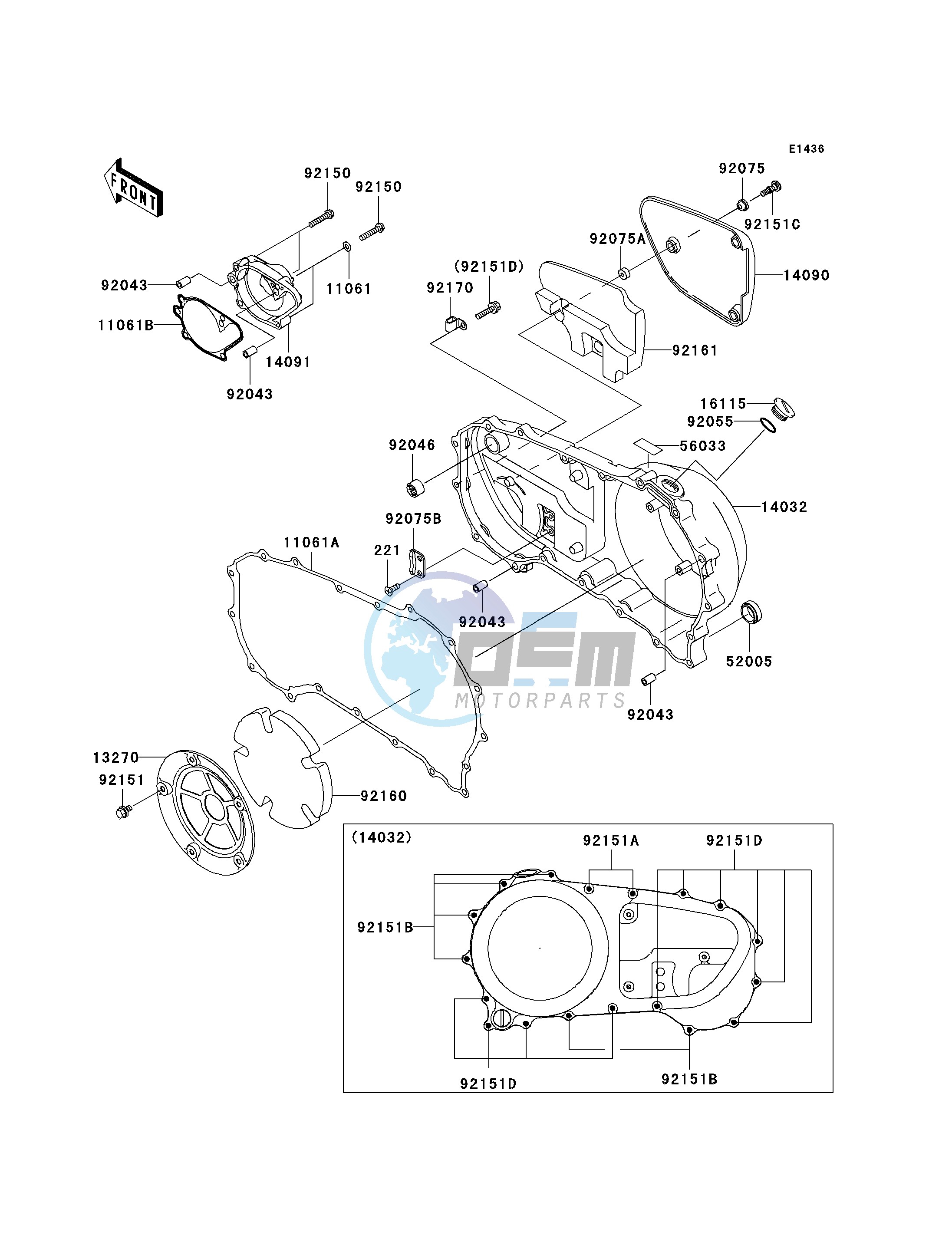 RIGHT ENGINE COVER-- S- -