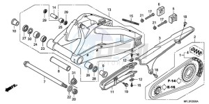 CBR1000RR9 Europe Direct - (ED / MME) drawing SWINGARM