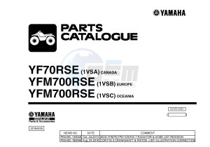 YFM700R YFM700RSE RAPTOR 700R (1VSA 1VSB 1VSC) drawing .1-Front-Page