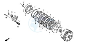 CG125ES drawing CLUTCH