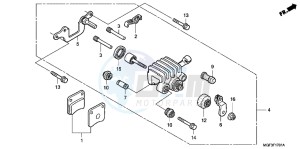 FJS600AB SilverWing ED drawing PARKING BRAKE CALIPER