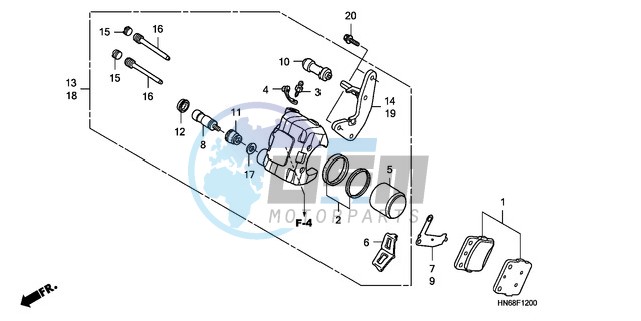 FRONT BRAKE CALIPER