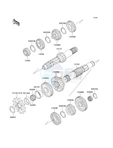 KX 250 M (M2) drawing TRANSMISSION