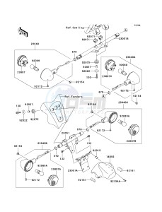 VN 1700 A [VULCAN 1700 VOYAGER] (9FA) A9F drawing TURN SIGNALS