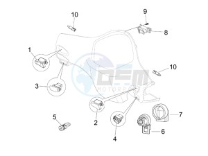 Granturismo 200 L UK drawing Selectors - Switches - Buttons