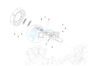 Liberty 125 iGet 4T 3V ie ABS (APAC) drawing Rear brake - Brake jaw