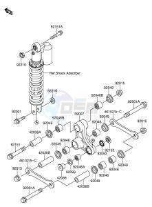 RM65 (E3) drawing REAR SUSPENSION