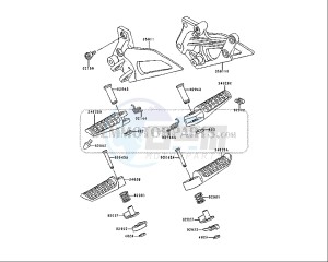 ZZR 250 (EU) drawing FOOTREST