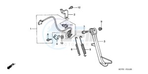 CBR125RWA Europe Direct - (ED / BLA) drawing STAND