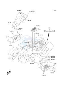 KSF 50 A [KFX50] (A6F) A6F drawing FENDERS