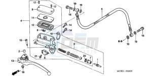 VFR8009 UK - (E / MME TWO) drawing CLUTCH MASTER CYLINDER