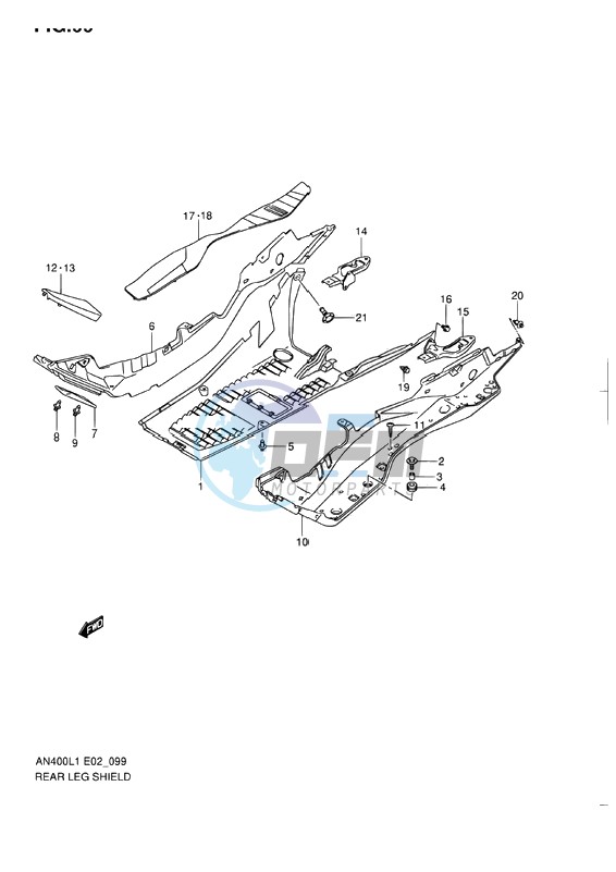 REAR LEG SHIELD