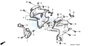 VFR8009 Australia - (U / MME) drawing LOWER COWL