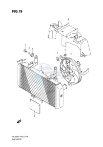 DL 650 V-STROM EU-UK drawing RADIATOR