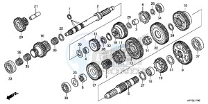 TRX420FPAD TRX420 Europe Direct - (ED) drawing TRANSMISSION