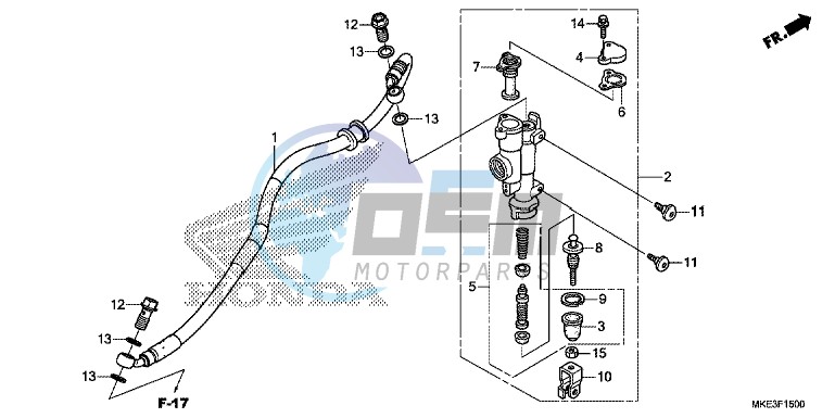 REAR BRAKE MASTER CYLINDER