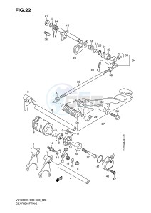 VL1500 (E3-E28) drawing GEAR SHIFTING