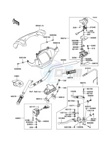 KVF650_4X4 KVF650DBF EU GB drawing Handlebar