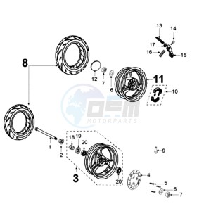 E VIVACITY A drawing WHEELS