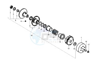 Liberty 2T RST 50 drawing Driven pulley