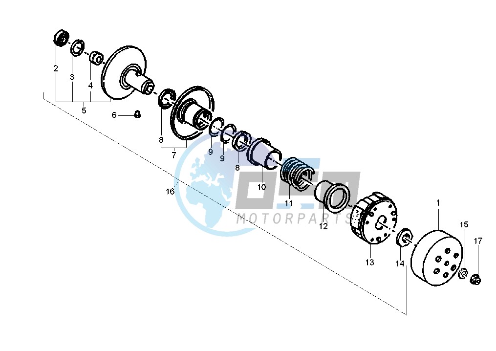 Driven pulley