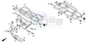 TRX400FA FOURTRAX AT drawing CARRIER