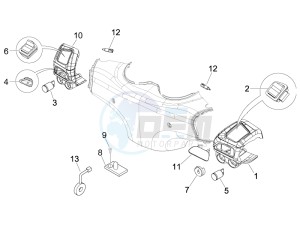 Beverly 125 Sport e3 drawing Selectors - Switches - Buttons