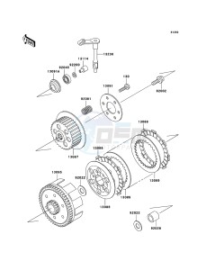 KX65 KX65A8F EU drawing Clutch