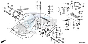 GL1800BF F6B Bagger - GL1800BF UK - (E) drawing SEAT