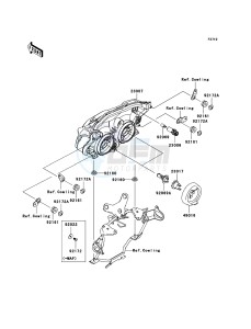 Z750_ABS ZR750M9F GB XX (EU ME A(FRICA) drawing Headlight(s)