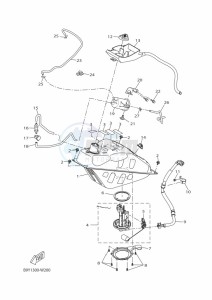 CZD250D-A  (BGT3) drawing FUEL TANK