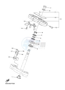 XVS950CR XVS950 CAFE RACER XV950 RACER 60TH ANNIV. (B33E) drawing STEERING