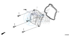 SH125SE SH125S UK - (E) drawing CYLINDER HEAD COVER