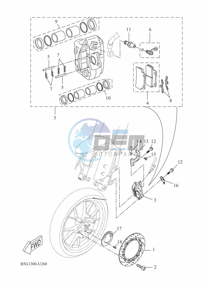 FRONT BRAKE CALIPER