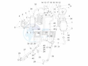 GTV 300 SEI GIORNI IE E4 ABS (APAC) drawing Cooling system