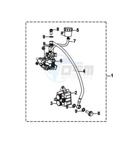 JET 14 125I/X8A L7 drawing BRAKE CALIPER / BRAKE LEVER