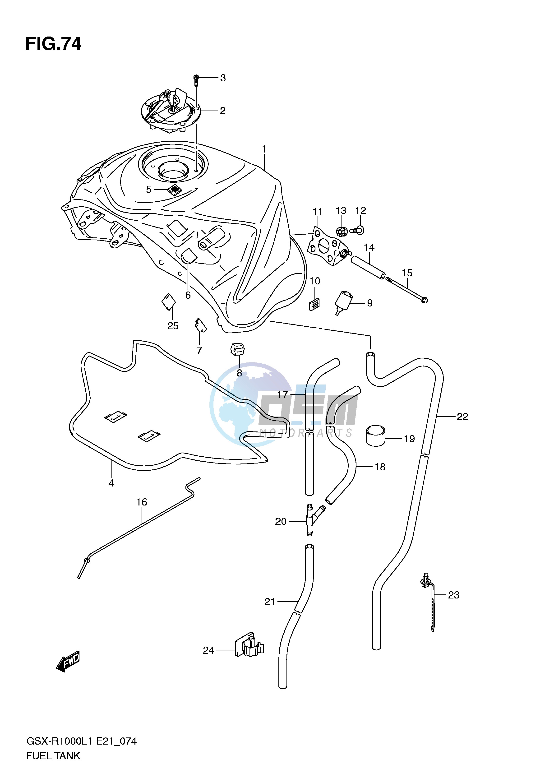 FUEL TANK (GSX-R1000L1 E51)