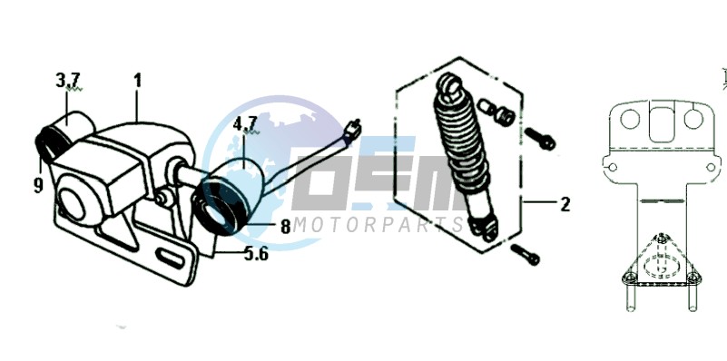 TAIL LIGHT - REAR SUSPENSION