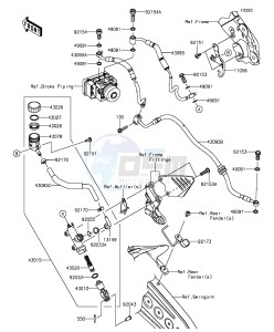 NINJA ZX-6R ABS ZX636FGF FR GB XX (EU ME A(FRICA) drawing Rear Master Cylinder