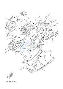 NS50N AEROX NAKED (1PL4) drawing LEG SHIELD