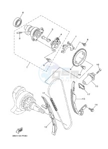 YFM550FWAD YFM5FGPD GRIZZLY 550 EPS (1HSE 1HSF) drawing CAMSHAFT & CHAIN