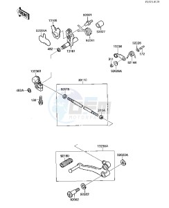 EX 500 A [EX500] (A1-A3) [EX500] drawing GEAR CHANGE MECHANISM