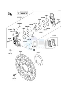 Z1000 ZR1000DBF FR GB XX (EU ME A(FRICA) drawing Front Brake