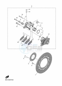 NIKEN GT MXT890D (BFD1) drawing REAR BRAKE CALIPER