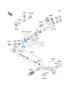 Z1000SX ABS ZX1000HBF FR GB XX (EU ME A(FRICA) drawing Gear Change Mechanism